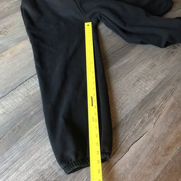 Wild Fable Black Fleece Jumpsuit One Piece Elastic Waist Size Large - Picture 13 of 16